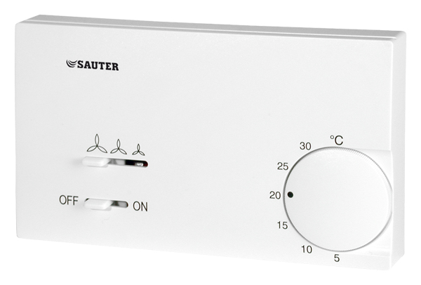 Régulateur de température ambiante pour ventilo-convecteur, séquence chauffer/refroidir