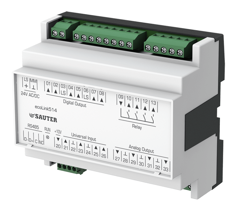 Remote I/O module, ecoLink514, 515